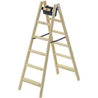 Hailo houten loopplank, model H80, met 2x6 treden