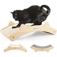 Famanu krabmat voor katten - geweven sisal, dubbelzijdig, beige