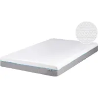 Beliani GLEE - Traagschuimmatras - Grijs - 120 x 200 cm - Polyester