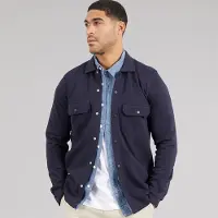 Threadbare Heren shirt met lange mouwen Navy
