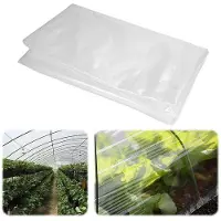 OEM 2 rollen van 10 meter transparante, extra dikke polyethyleenfolie, geschikt voor gebruik in winterse omstandigheden, voor kassen en scheurbestendige polytunnel folie