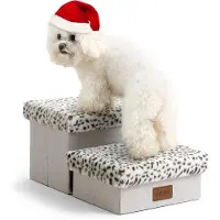 OEM Opklapbare honden trap voor hoge bedden - Draagvermogen tot 80 kg (2 treden, model Leeuw)