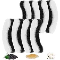 OEM 8 stuks vervangingsfilters voor waterfontein - Filters geschikt voor modellen WF050TP en HA-CH-PE1 - Bevatten hars en geactiveerde koolstof - Geschikt voor katten
