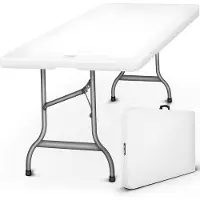OEM Opklapbare tuintafel, 180x75 cm, stevig, geschikt voor 6 personen