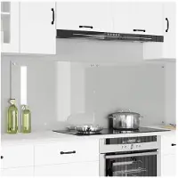 vidaXL Keukenachterwand 2 st Transparant 80 x 60 cm gehard glas