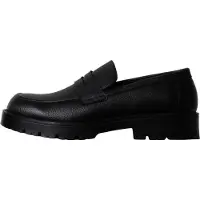 Elong Lage leren mocassin