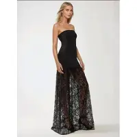 Hiccups for Kids Halsloze Maxi Bodycon Jurk met Kantdetails