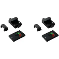 ISTOVO 2X Zinklegering Badkamer Privacy Slot met Indicator, Vrij/Bezet Teken voor Toilet Toilet Scheidingswand
