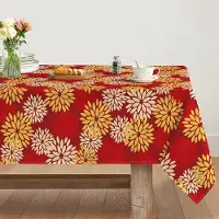 OEM Herfstdecoratie, tafelkleed, 140x110 cm. Seizoensgebonden herfstdecoratie, vlekbestendig tafelkleed, keukenaccessoire, feestdecoratie