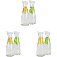 Torribaly stuks 1L plastic waterkannen met witte klapdeksels - geschikt voor levensmiddelen en R