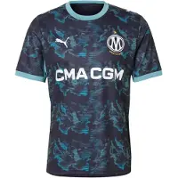 Puma Tricot 'OM Away Replica' navy / azuur / wit