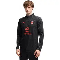 Puma AC Milan Trainingstrui 1/4-Zip 2026-2027 Donkergrijs Rood