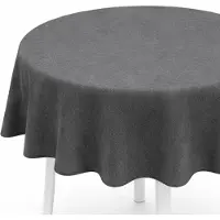 BC-Agentur Tafelkleed voor buiten, zacht schuim, diameter 140 cm - Anthraciet