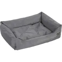 Markenlos Hondenbed XL - Antislip, gemakkelijk schoon te maken, grijs - 100 x 70 x 28 cm