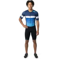 Huub Vista Club Lc Neoprene Short Sleeve Wetsuit Blauw S Man