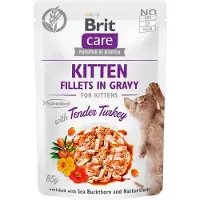 Brit Care Kitten Turkey Pouch Natvoer Voor Katten 24x85g