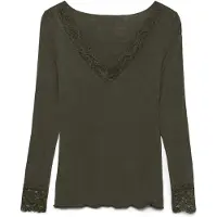 Vero Moda Shirt 'VMSkye' donkergroen