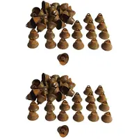 Typecat 100 STUKS Jingle Bells, Kerstklokken, voor Het Maken van Kransklokken, Decoratieklokken voor Vakantiehuisjes (Roestig 1 Inch)