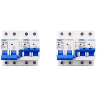 Torribaly 2X TOMZN TOB1-63H 63A 2P+2P MTS AC Dual Power Handmatige Overdrachtschakelaar MCB 50HZ/60HZ