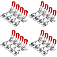 ISTOVO 16-Pack Toggle Clamp 4001 Verstelbare 304 Roestvrijstalen Toggle Hasp-Vergrendelingen voor Smoker-Deksel Jig-Vriezerdeur