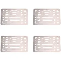 ISTOVO 4X Stainless Steel 27 Patterns Erasing Drawing Drafting Tool Shield