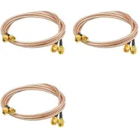 Torribaly 6 Stuks RG316 Draad Jumper SMA Male Naar SMA Male WiFi Antenne Uitbreiding RF Coaxiale Coax Kabel Adapter Jumper (100 cm)