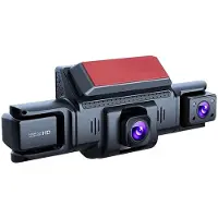 Kepptory 4-Kanaals Wifi-Dashcam voor en Achter, 1080p, App-Bediening, Achteruitrijdisplay, Botsingsdetectie, 24-Uurs Parkeermonitor