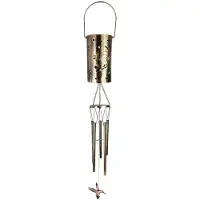 Tlily Zonnelantaarns Buiten Kolibrie Zonne-Windgong Herinneringsgeschenk met Zonne-Lantaarn Tuindecoratie Hangende Zonne-Verlichting