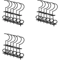 Torribaly 18-Delig aan de Muur Gemonteerd Wijnrek, Wijnflessenrek, Metalen Hangend Wijnrek Opbergrek voor Het Bewaren van Drankjes/Flessen