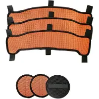 ISTOVO Set van 3 Wasbare Zweetbanden voor Veiligheidshelmen met Helmvulling voor Lassen/Bouw