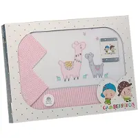 Gamberritos laken set roze lama's 3 delig middel