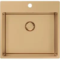 Pure.Sink Keukenwastafel 54x52 cm, kleur roze koper, model PCM5040T-62 van Tapwing