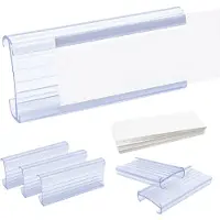 Torribaly Etikethouders voor Draadplanken, 30 Stuks Plastic Klemmen voor Draadplanklabels met Labelpapier Verwijderbare Labelhouder voor Draadrekken