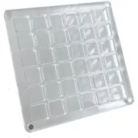 Semoic 2 STKS 36Grids Acryl Heldere Magnetische Zeeschelp Display Box, Diamant Edelsteen Kralen Opslag Display Organizer Box