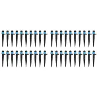 Torribaly 40X Tuinbesproeiingssproeiers 360 Graden Tuinwaterirrigatiesysteem voor 4/7 mm 1/4 Inch Slang, A
