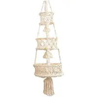 Semoic Kwast Hangende Mand Bohemian Home Decor Bloempot Rek Hangende Fruitmand Keuken Binnen Buiten Decoratie C