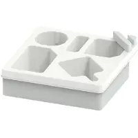 Typecat Bank Bekerhouder Lade Auto Achterbank Bekerhouder Draagbare Strand Camping Snack Opbergdoos Wit