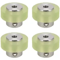Typecat 4st 100 mm Aluminium Polyurethaan Industrieel Encoderwiel Meetwiel voor Het Meten van Roterende Encoder