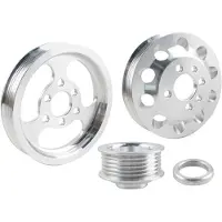 Typecat Underdrive Pulley Set Aluminum Alloy Light-Weight Crankshaft Crank Pulley for TT 225 8n 1.8T