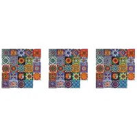 Torribaly 72Stuks Zelfklevende MozaïEk Baksteen Tegel 3D Sticker Keuken Badkamer Muurstickers-15X15Cm