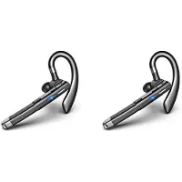 Typecat 2X Draadloze -Headset Handsfree Hoofdtelefoon met Één Oor Ruisonderdrukkende Microfoon voor Kantoor/Rijden A
