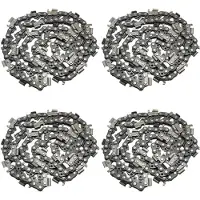 ISTOVO 4st 20 Inch Kettingzaagketting 325 Inch Steekmaat 76DL Vervanging voor voor Poulan Kettingzaag Max 53543 8901