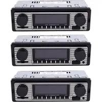 Torribaly 3x Bluetooth Vintage Autoradio MP3-speler Stereo USB AUX Klassieke Audio