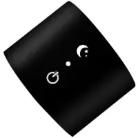 Semoic Dubbele Kop RGB Wandlamp Huis Slaapkamer Nachtkastje Lamp Gang Sfeer Nachtlampje Zwart