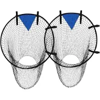 Kepptory 2 Stuks Voetbaldoelnetten voor Training, Voetbaloefeningen en Nauwkeurigheidstraining voor Ballen van Maat 2-5. Cadeau voor Kinderen en Volwassenen.