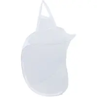 Tlily Mesh Opvouwbare Wasmanden met Kleine Muur, Hangende Wasmand, voor Hotel, Universiteitsslaapzaal, Wit
