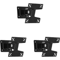 Typecat 3X Universele Muurbevestigingsstandaard voor 15-27Inch LCD LED-Scherm in Hoogte Verstelbare Monitor Intrekbare Muur voor VESA Tv-Beugel