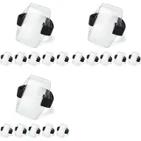 Torribaly Armbadgehouder - 18-Delige Armband ID-Kaarthouder Waterdichte Armbandbadge met Verstelbare Elastische Band
