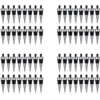 Torribaly 64 Stuks Metalen Kurk Wijnkurk Kit Herbruikbare Wijn Kurk Insert Set Hardware voor Bruiloft Wijn Party Bar DIY Draaien