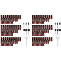 Torribaly 614 Pieces Drum Sander Set Sanding Drum Kit 600 Pieces Sanding Band Sleeves (80 /120 /240 ) + 12 Pieces Drum Mandrels
